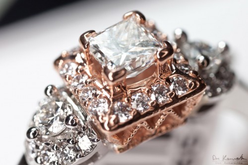 Close-up Products like jeweley and rings can show customers the quality of your products and make a great first impression Close-up photo of a diamond ring