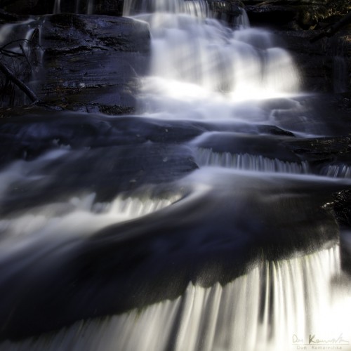 water flowing down a waterfall in Ontario